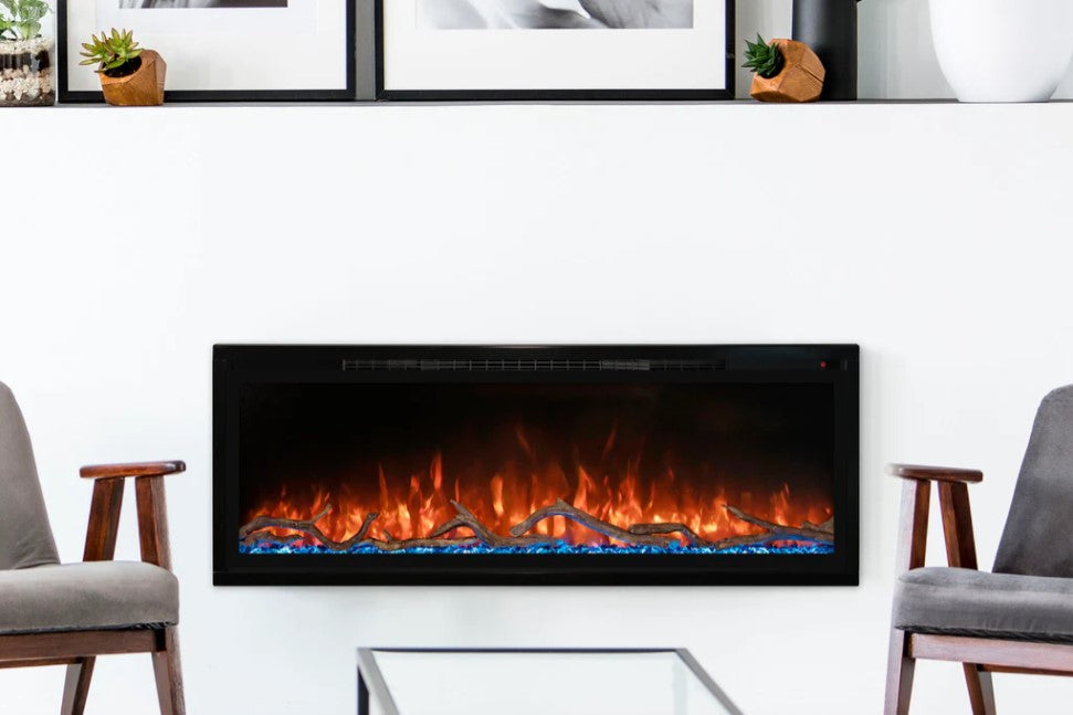 Modern Flames Spectrum Slimline Ultra-Slim Single-Sided Linear Built-in Electric Fireplace