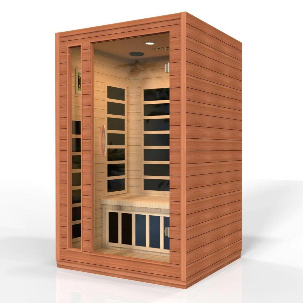 Dynamic Cordoba Elite 2-person Ultra Low EMF (Under 3MG) FAR Infrared Sauna (Canadian Hemlock)