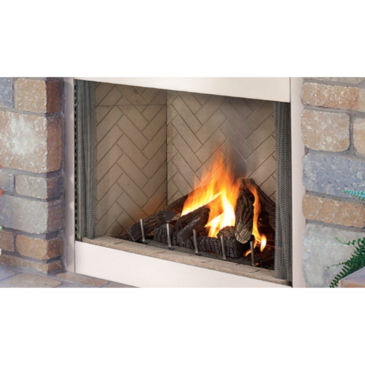 Superior VRE4300 Traditional Outdoor Vent-Free Gas Fireplace