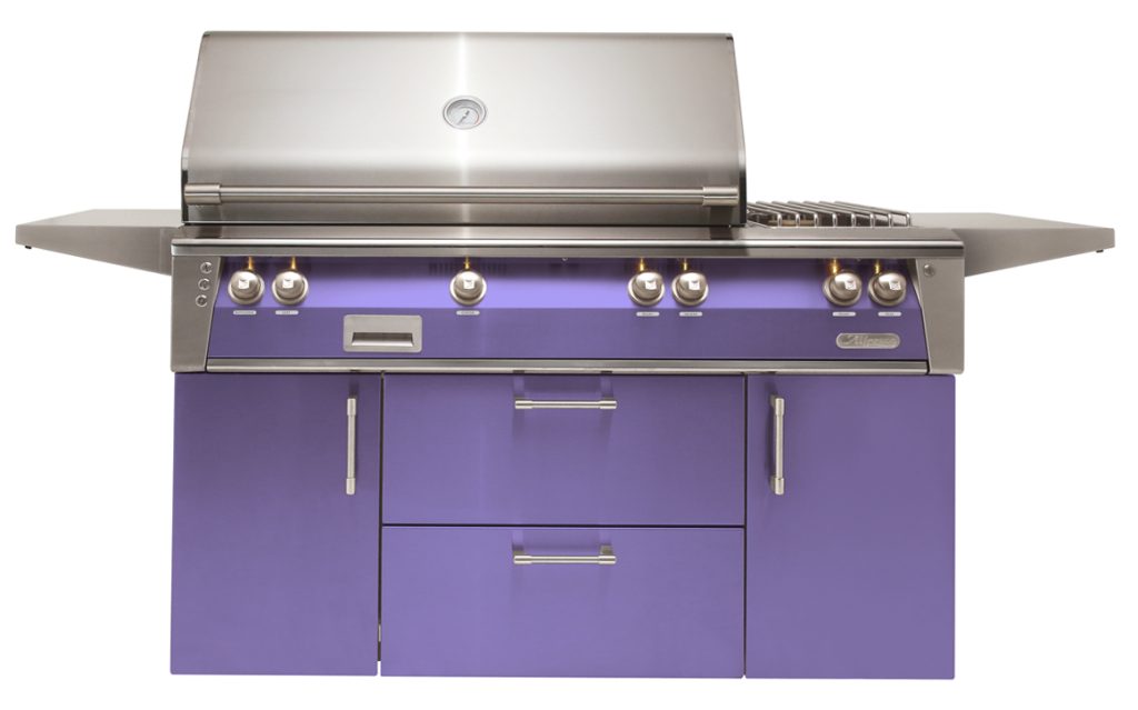 Alfresco 56&quot; Deluxe Gas Grill Grill With Side Burner, Rotisserie, And Sear Zone