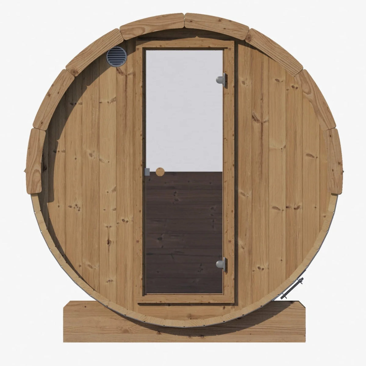 SaunaLife Ergo-Series Model E7W 4-Person Sauna Barrel With Rear Window