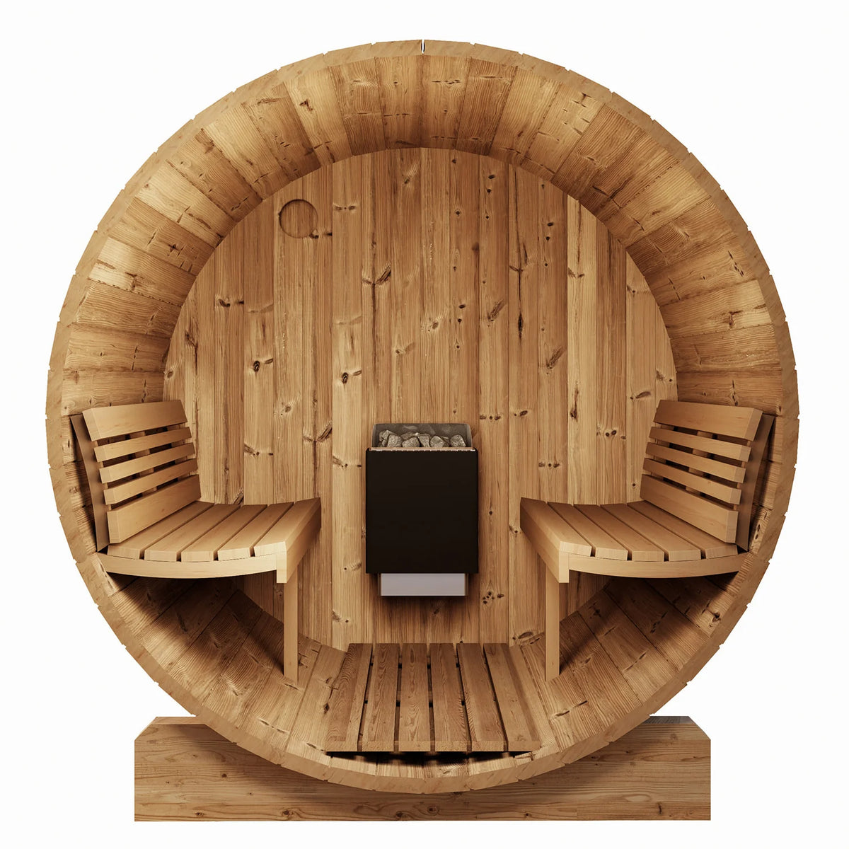 SaunaLife Ergo-Series Model E8W 6-Person Sauna Barrel With Rear Window