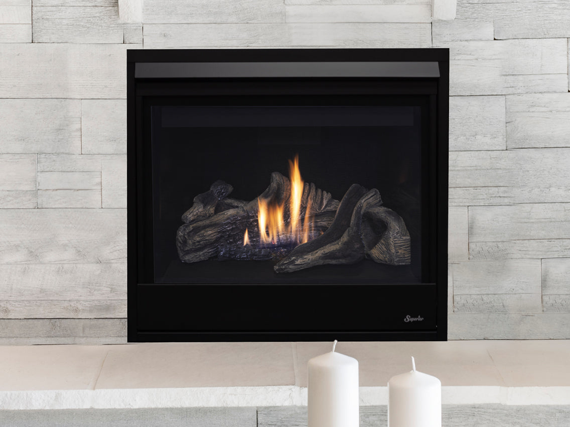 Superior DRC3000 Direct Vent Contemporary Gas Fireplace