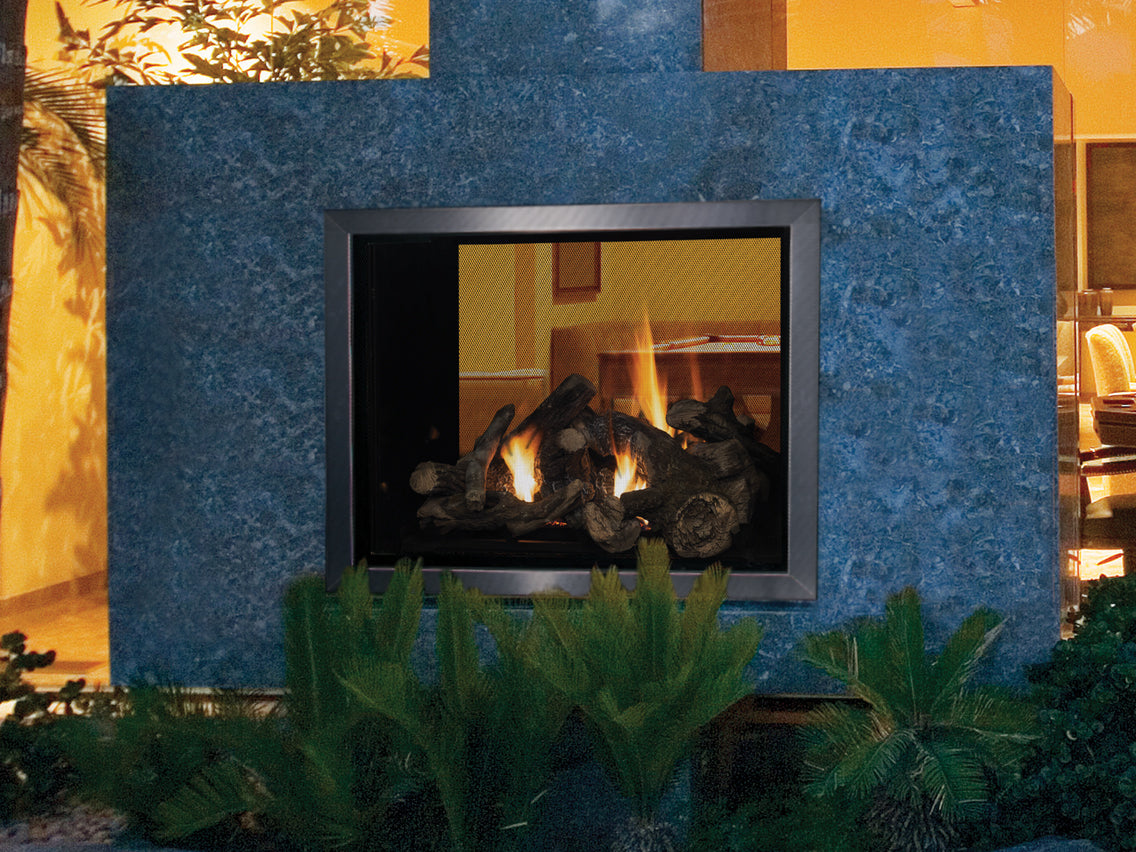 Astria Montebello 40&quot; 2 Sided Traditional Direct Vent Gas Fireplace
