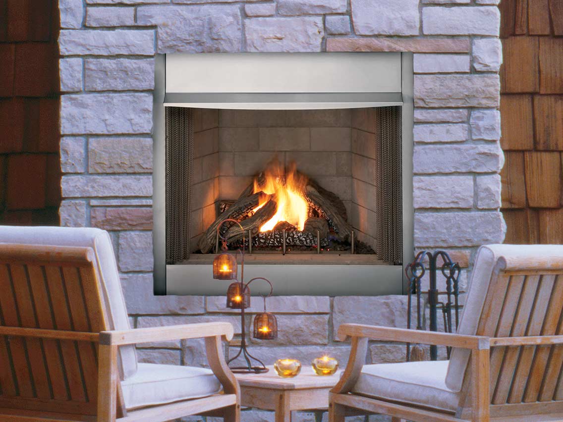 Astria Polaris Outdoor Traditional Vent-Free Gas Fireplace