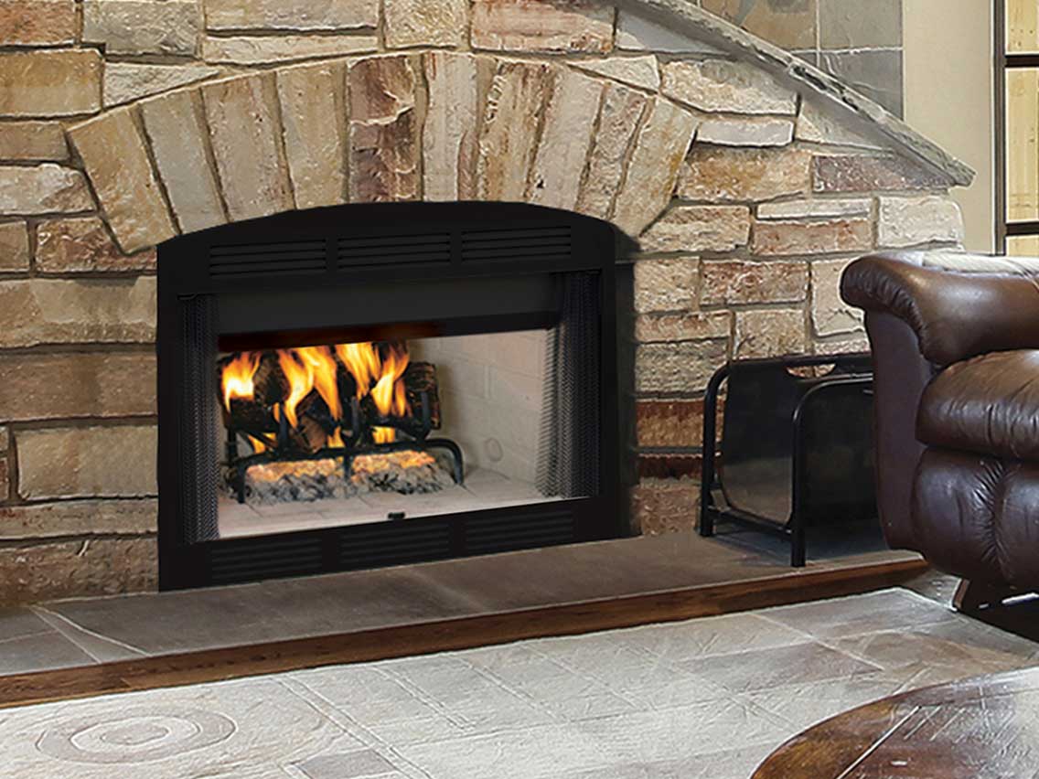 Astria Blackstone Open-Hearth Wood-Burning Fireplace