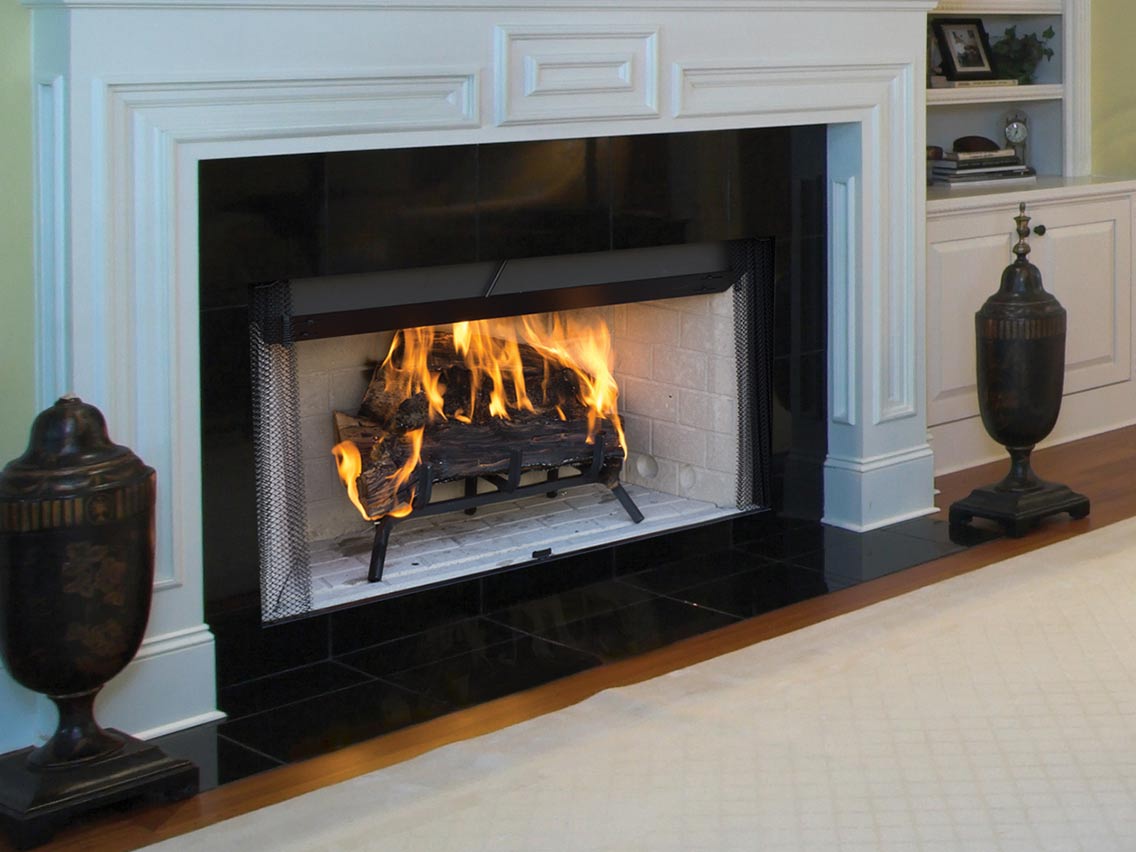 Astria Craftsman Open-Hearth Wood-Burning Fireplace