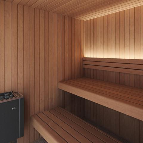 Auroom Emma 4-Person Wood Cabin Sauna Kit