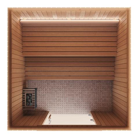 Auroom Emma 6-Person Wood Cabin Sauna Kit