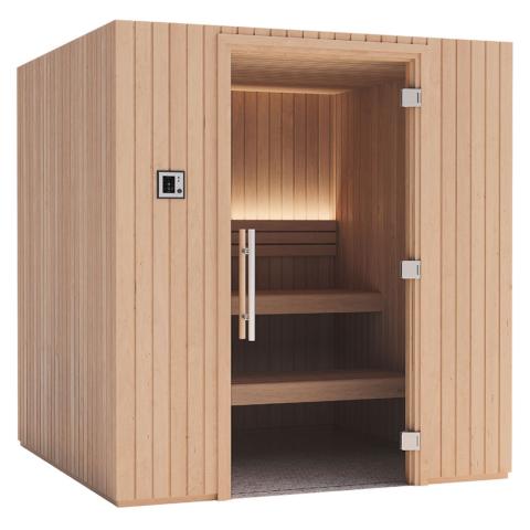 Auroom Emma 4-Person Wood Cabin Sauna Kit