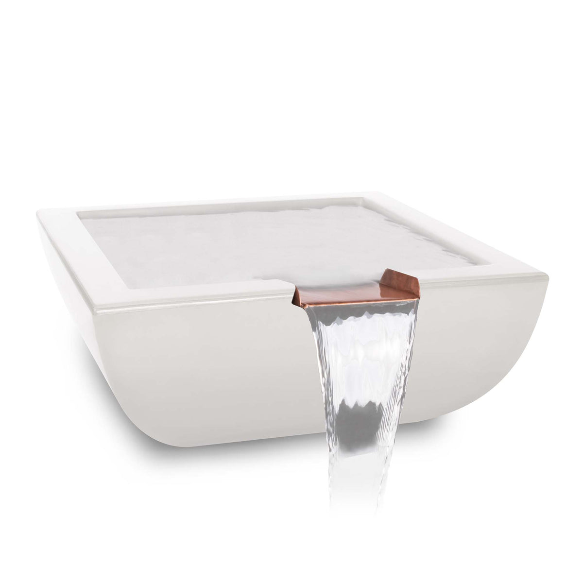 The Outdoor Plus Square Avalon Water Bowl - GFRC Concrete