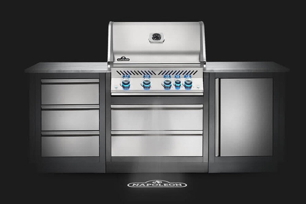Napoleon Built-In Prestige Pro 500 Gas Grill With Infrared Rear Burner