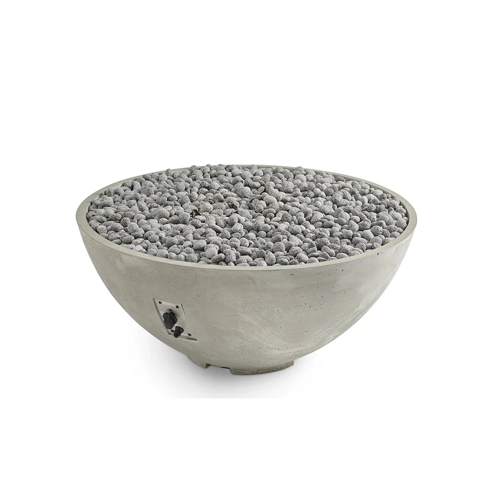 Outdoor GreatRoom Company Natural Grey Cove Edge 42&quot; Round Gas Fire Pit Bowl