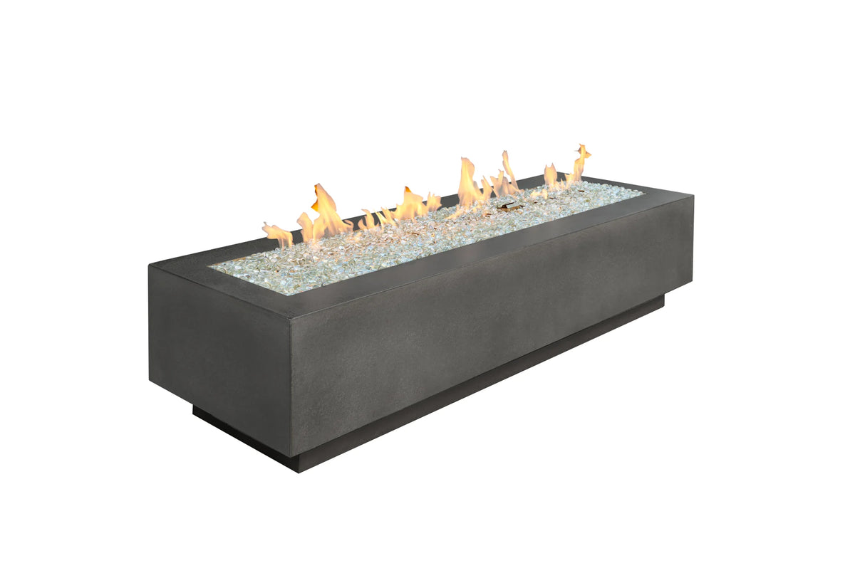 Outdoor GreatRoom Company Midnight Mist Cove 72&quot; Linear Gas Fire Table