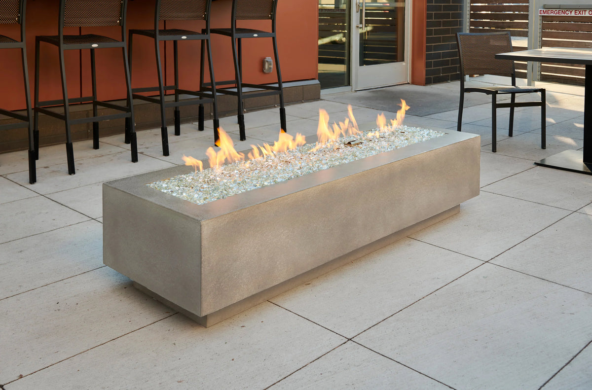 Outdoor GreatRoom Company Natural Grey Cove 72&quot; Linear Gas Fire Table