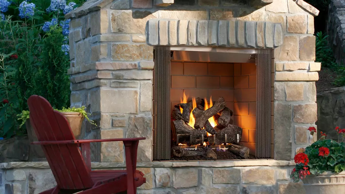 Majestic Castlewood 42&quot; Outdoor Wood Firebox