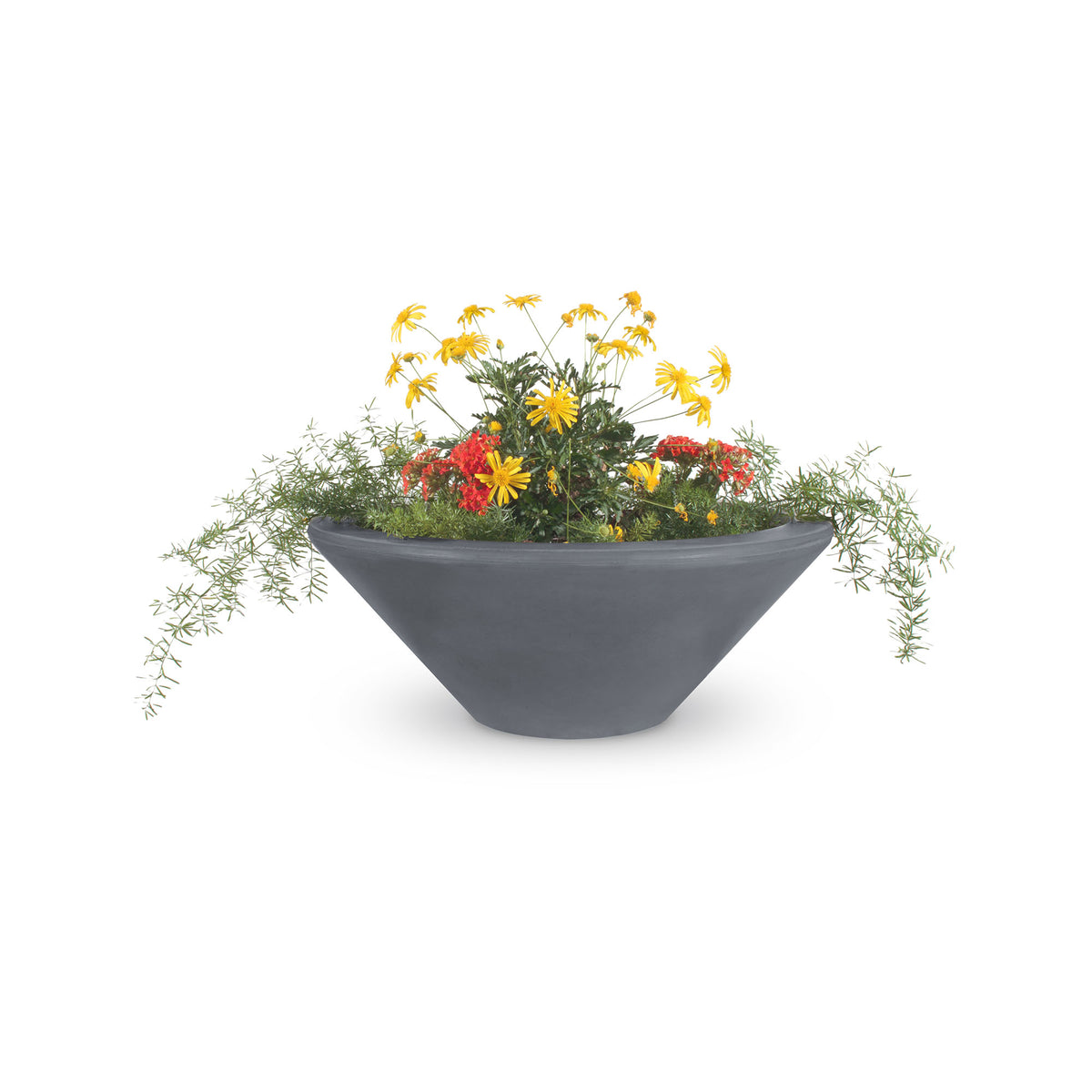 The Outdoor Plus Round Cazo Planter Bowl - GFRC Concrete