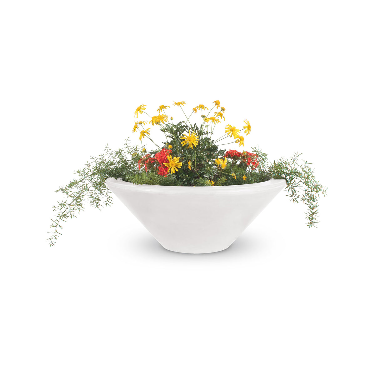 The Outdoor Plus Round Cazo Planter Bowl - GFRC Concrete