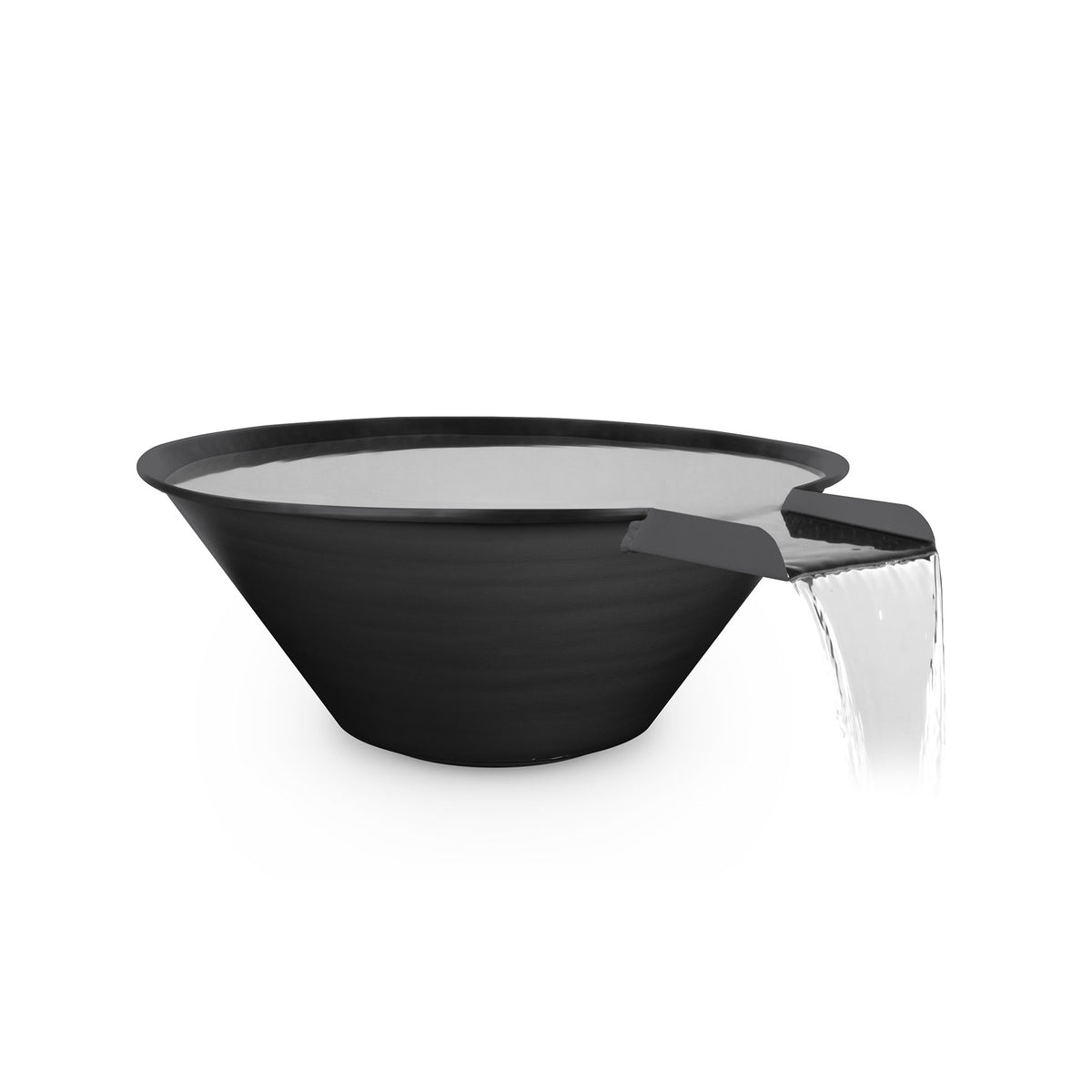 The Outdoor Plus Round Cazo Water Bowl - Powder Coated Metal