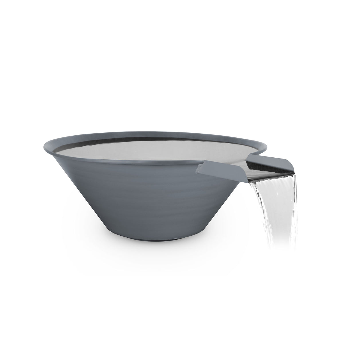 The Outdoor Plus Round Cazo Water Bowl - Powder Coated Metal