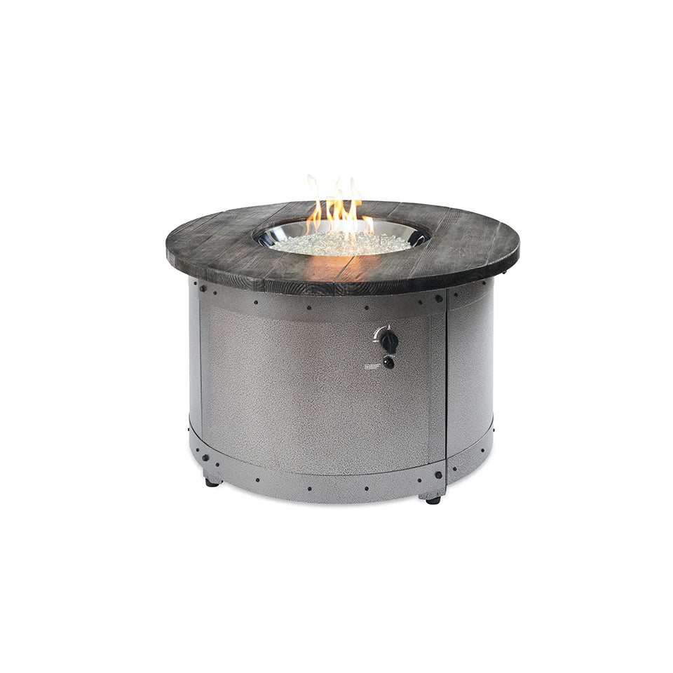 Outdoor GreatRoom Company Edison Round Gas Fire Pit Table