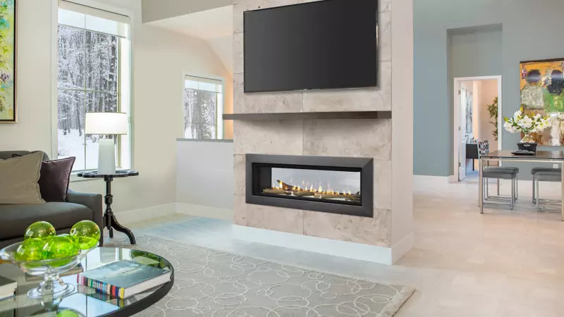 Majestic Echelon II See-Thru Direct Vent Gas Fireplace with IntelliFire Touch Ignition System
