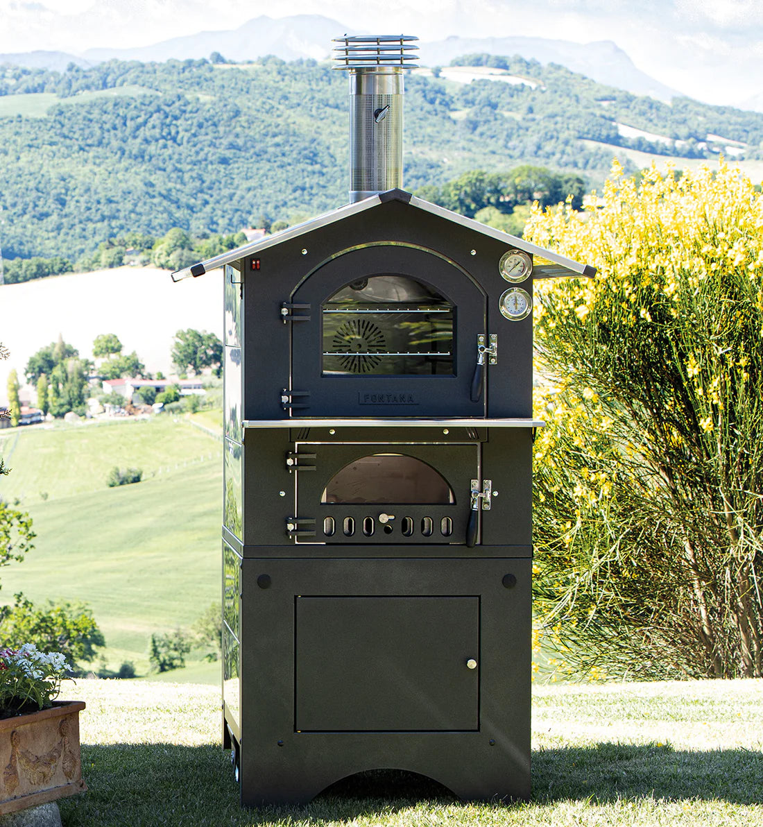 Fontana Forni Gusto Wood-Fired Dual Chamber Oven
