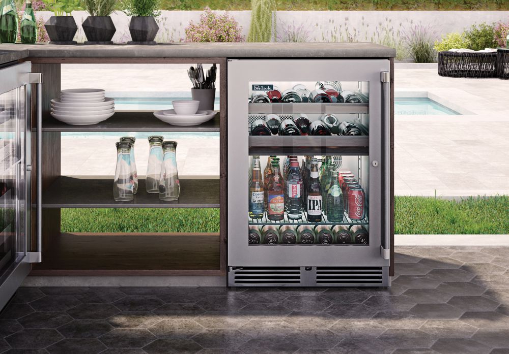 Perlick 24&quot; Signature Series Outdoor Dual Zone Refrigerator/Wine Reserve