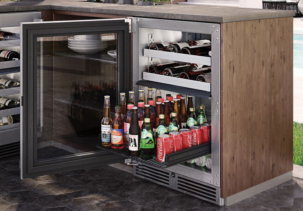 Perlick 24&quot; Signature Series Outdoor Dual Zone Refrigerator/Wine Reserve