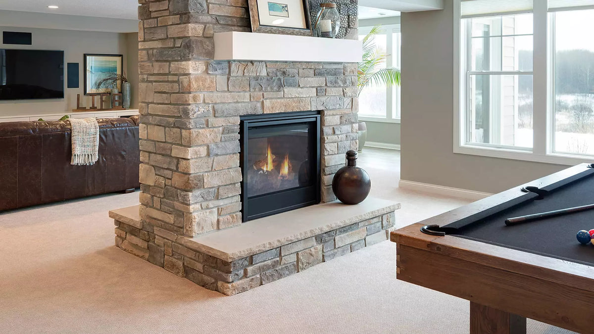 Majestic See Through 36&quot; Direct Vent Multi-Sided Gas Fireplace With IntelliFire
Touch Ignition