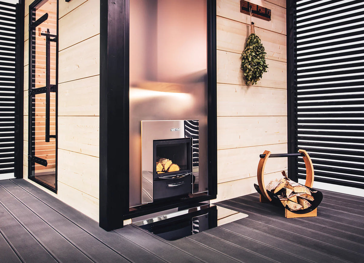 Harvia Legend 300 DUO Wood Burning Sauna Stove/Fireplace Combo