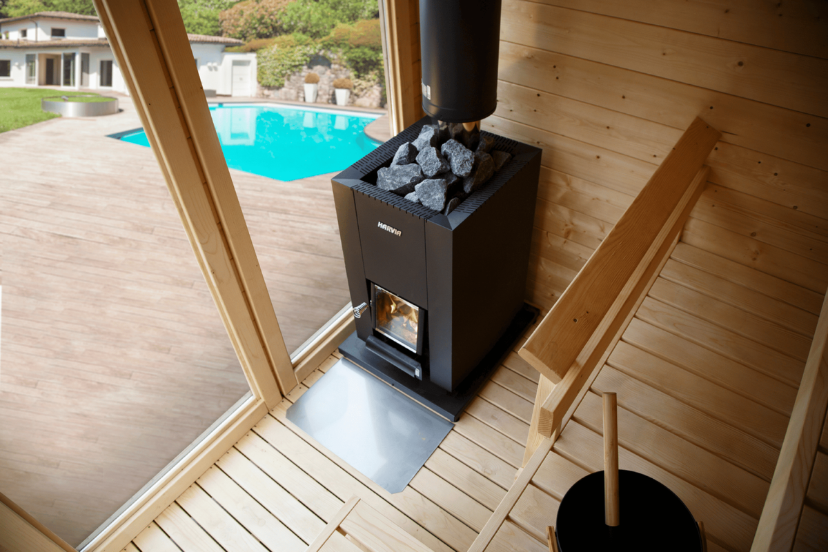 Harvia Linear 16 Black Wood Sauna Stove (17.9 kW)