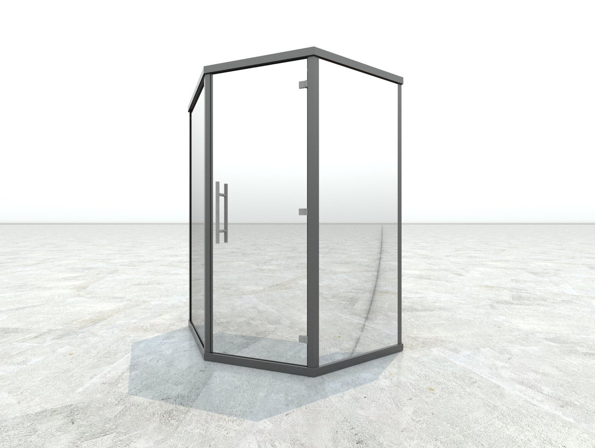 Haljas Hele 3-Person Glass Mini Outdoor Sauna