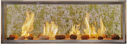 Majestic Lanai 48&quot; Outdoor Linear See-Thru Gas Fireplace