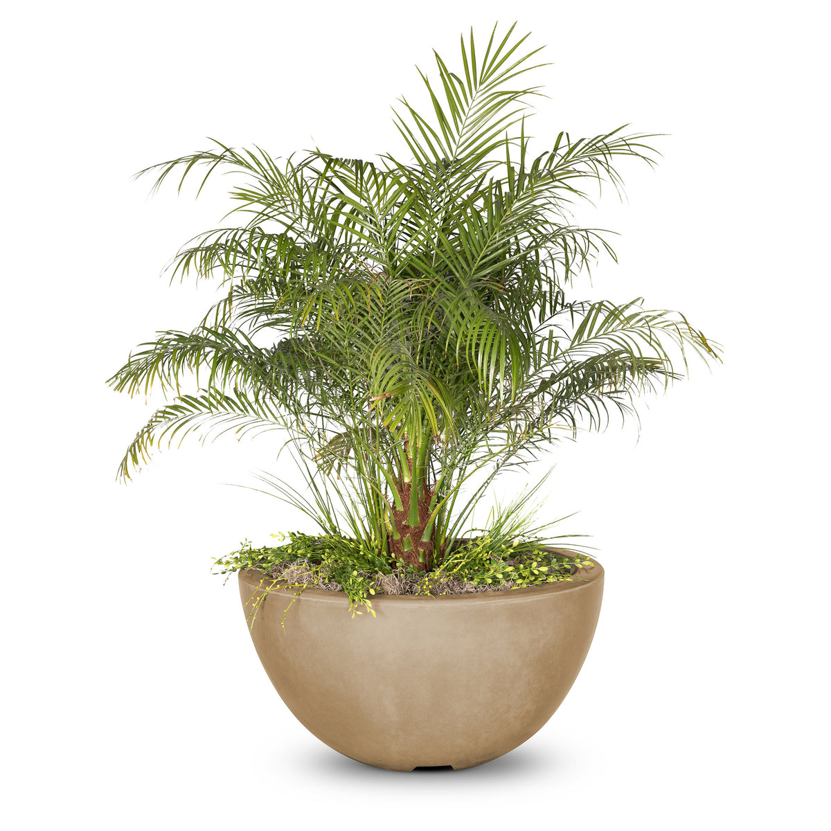 The Outdoor Plus Round Luna Planter Bowl - GFRC Concrete