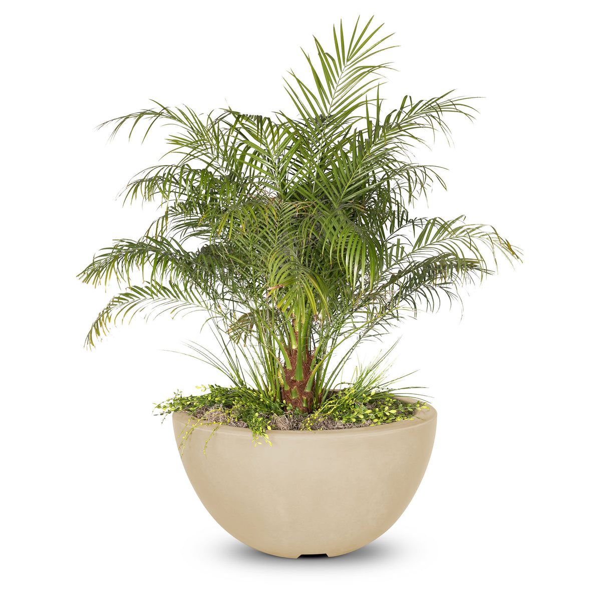 The Outdoor Plus Round Luna Planter Bowl - GFRC Concrete