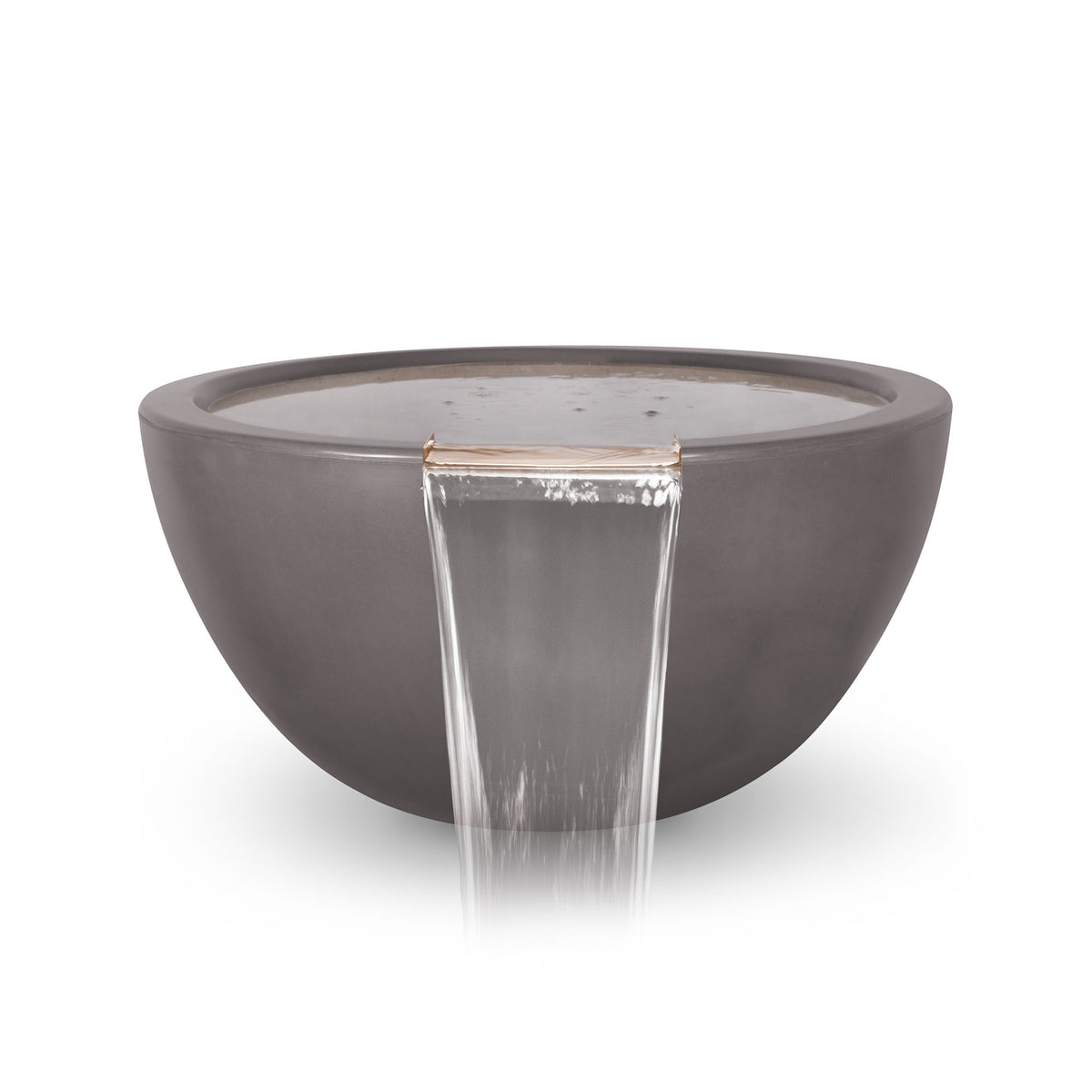 The Outdoor Plus Round Luna Water Bowl - GFRC Concrete