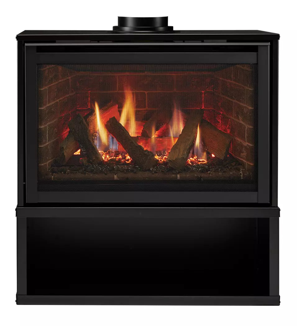 Majestic Ruby 30&quot; Freestanding Direct Vent Gas Fireplace with IntelliFire Touch Ignition System