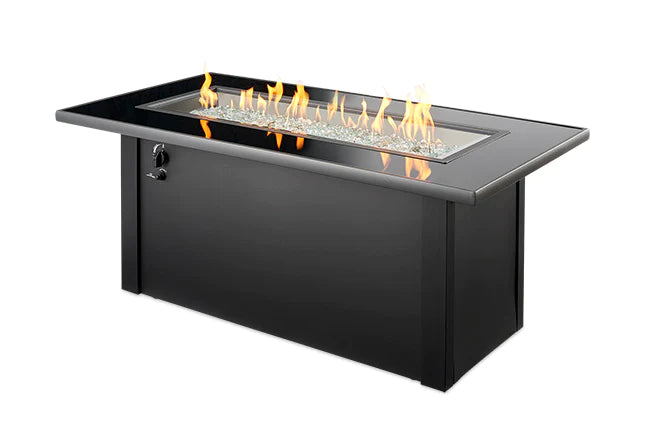 Outdoor GreatRoom Company Monte Carlo Linear Gas Fire Pit Table