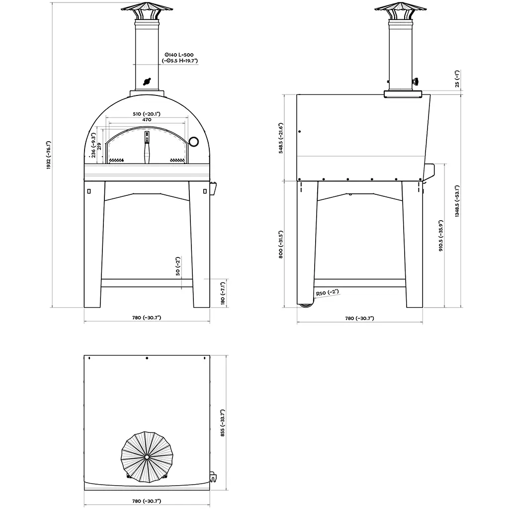 Fontana Forni Margherita Wood-Fired Oven