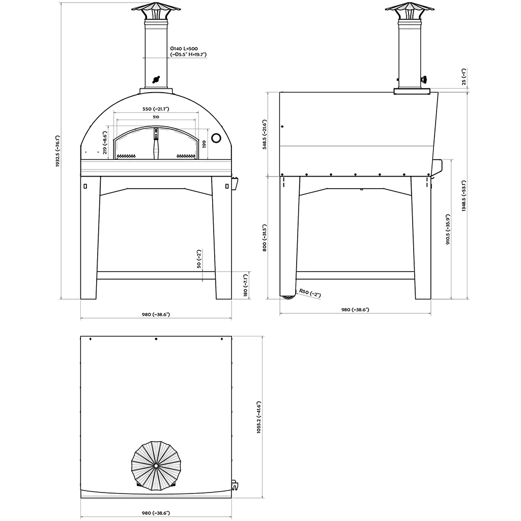 Fontana Forni Marinara Wood-Fired Oven