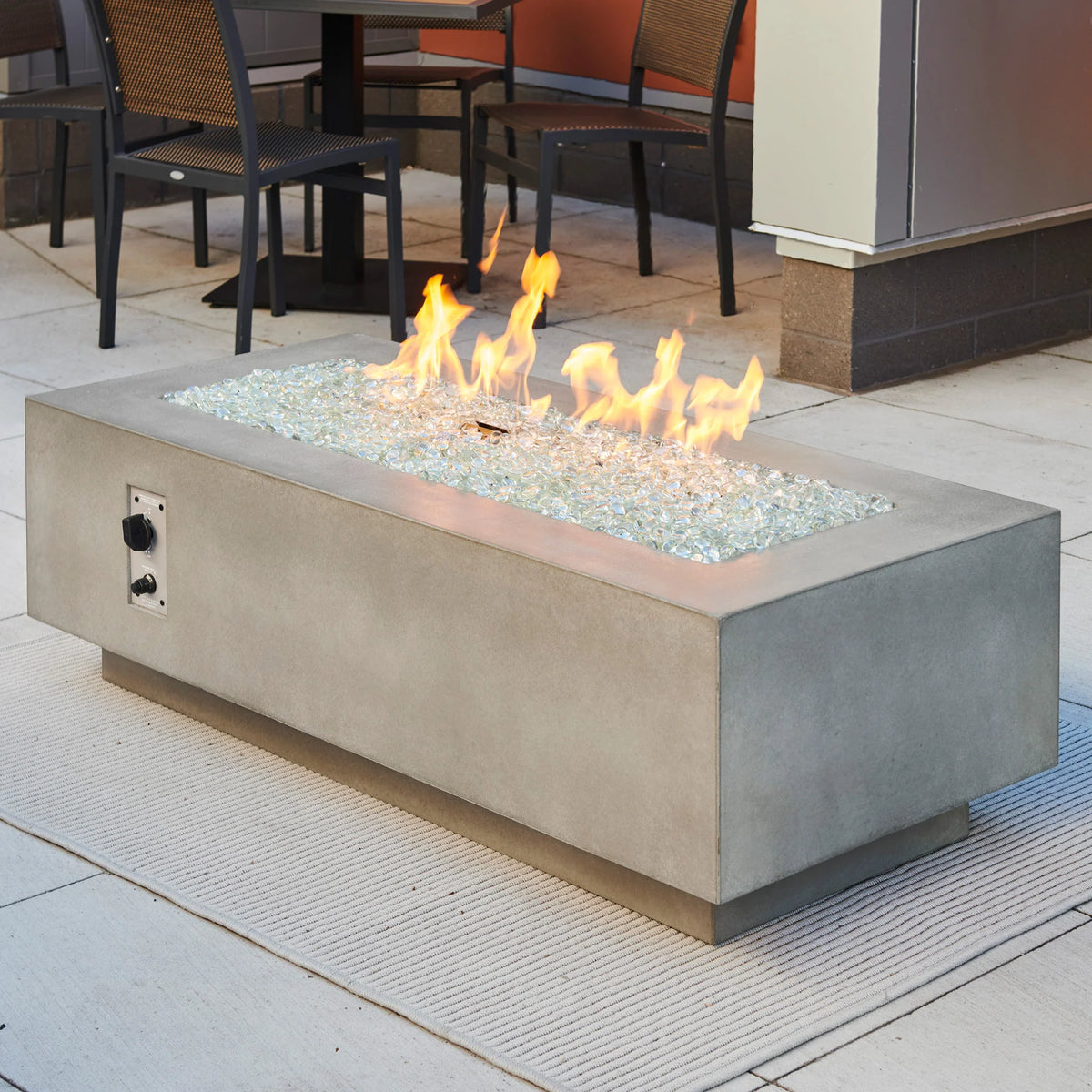 Outdoor GreatRoom Company Natural Grey Cove 54&quot; Linear Gas Fire Table