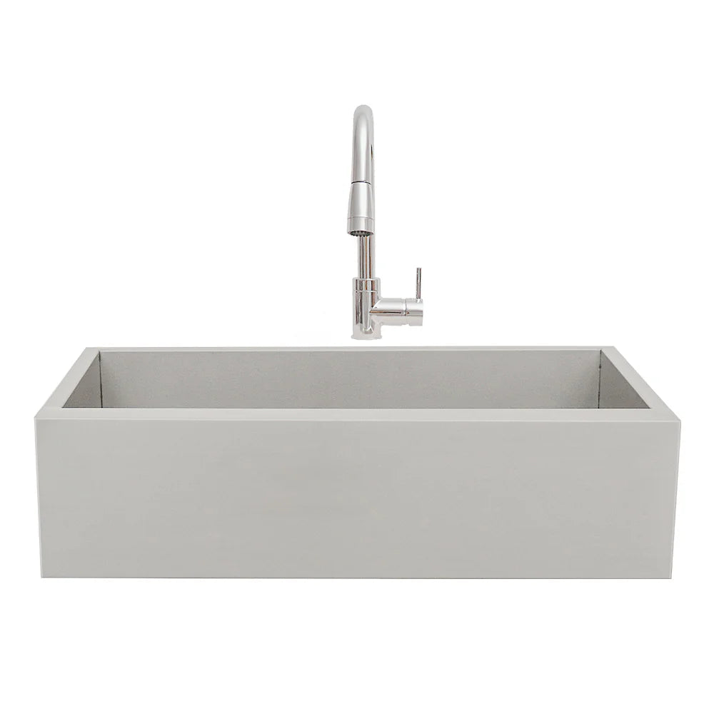 RCS 32&quot; Outdoor Stainless Steel Farm House Sink &amp; Faucet