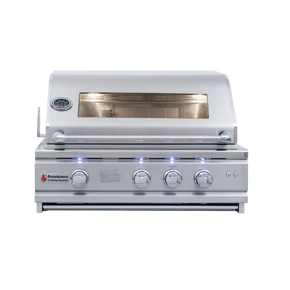 RCS 30&quot; Cutlass Pro Built-In Gas Grill With Window