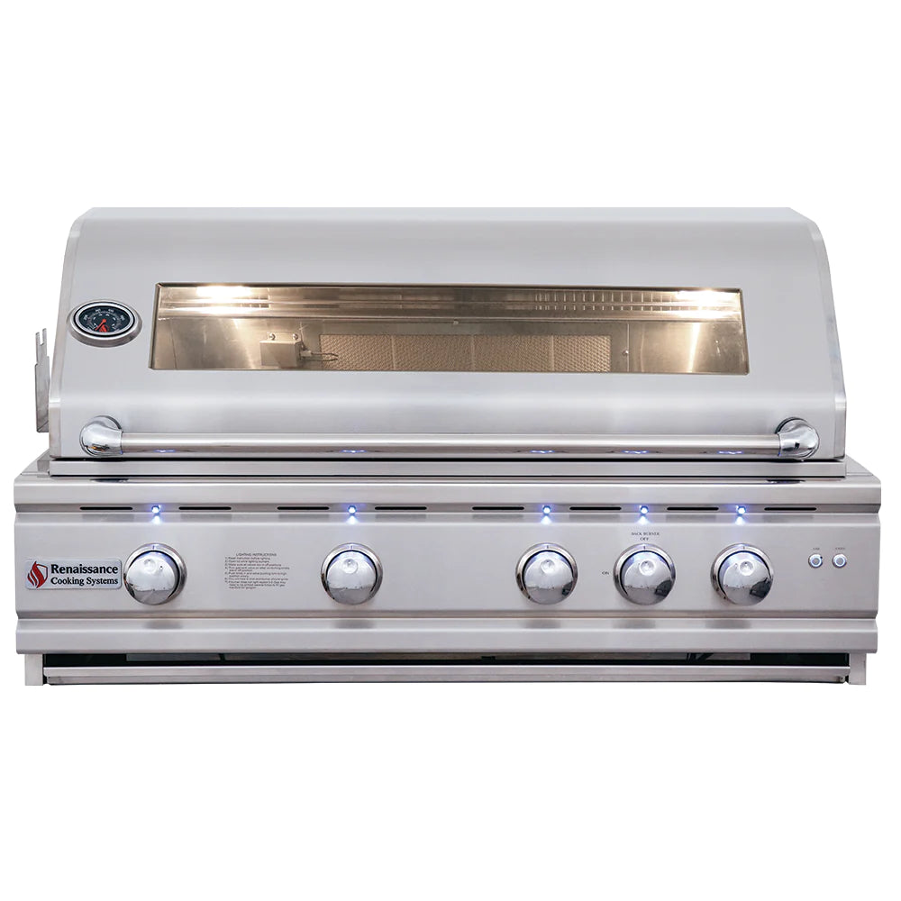 RCS 42&quot; Cutlass Pro Built-In Gas Grill With Window