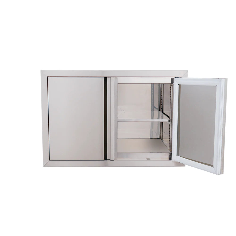 RCS Valiant Stainless Steel Double Door with Pantry Shelves - Fully Enclosed