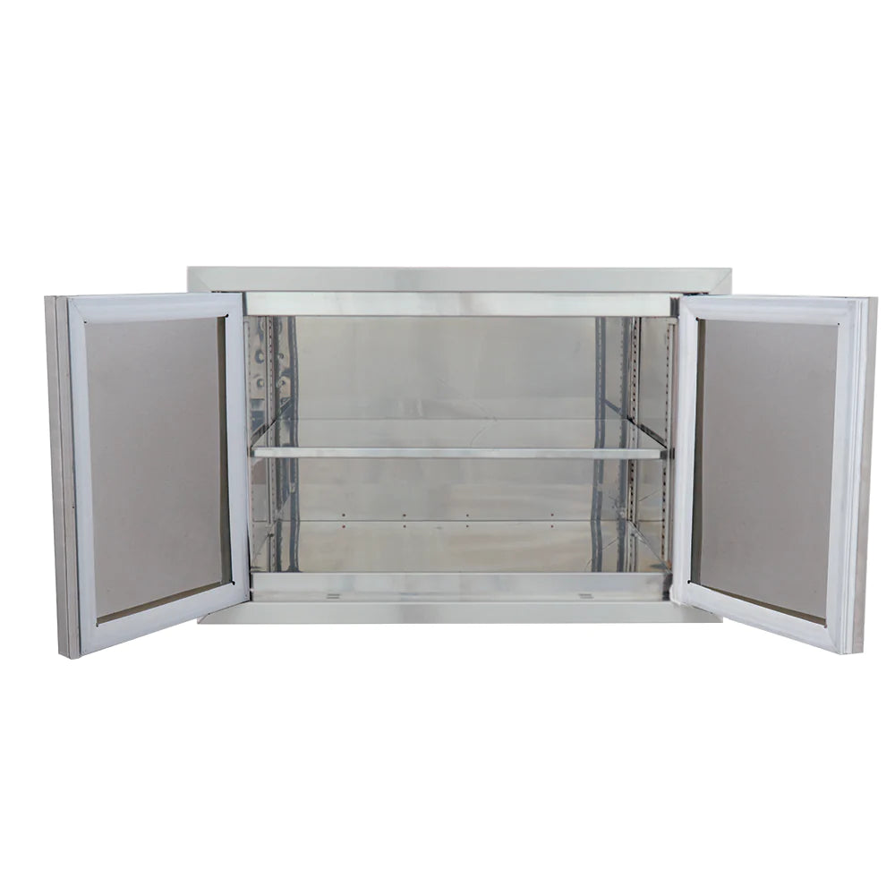 RCS Valiant Stainless Steel Double Door with Pantry Shelves - Fully Enclosed