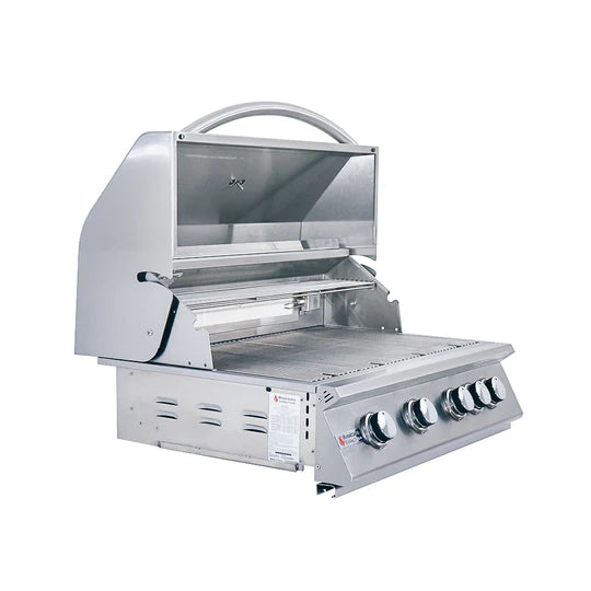 RCS 32&quot; Premier Built-In Gas Grill With Rear Burner And Blue LED