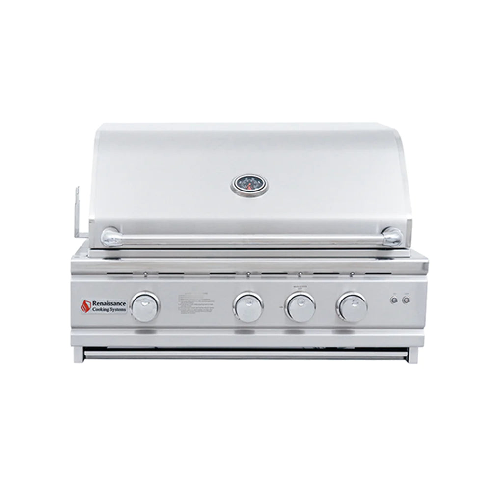 RCS 30&quot; Cutlass Pro Built-In Gas Grill With Rear Burner And Blue LED