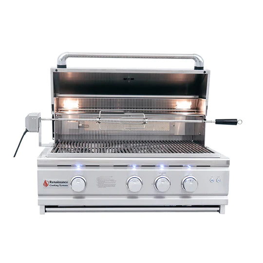 RCS 30&quot; Cutlass Pro Built-In Gas Grill With Window